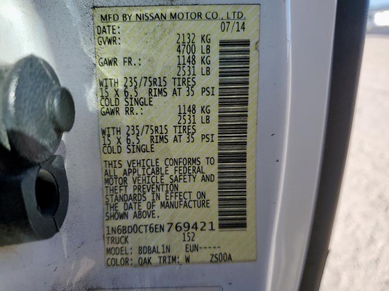 2014 NISSAN FRONTIER S - 1N6BD0CT6EN769421