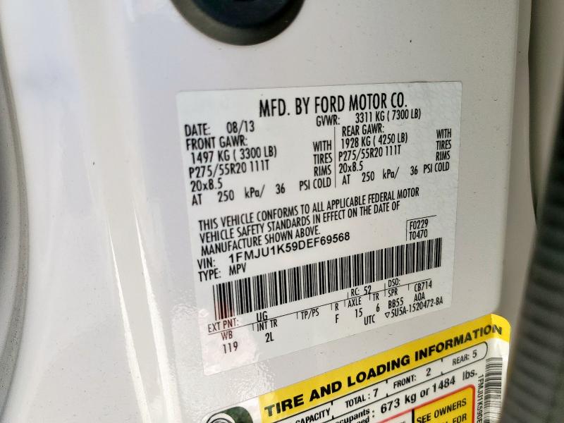 2013 FORD EXPEDITION - 1FMJU1K59DEF69568