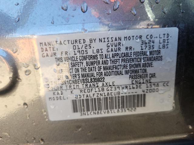 2025 NISSAN VERSA SV - 3N1CN8EV8SL835922