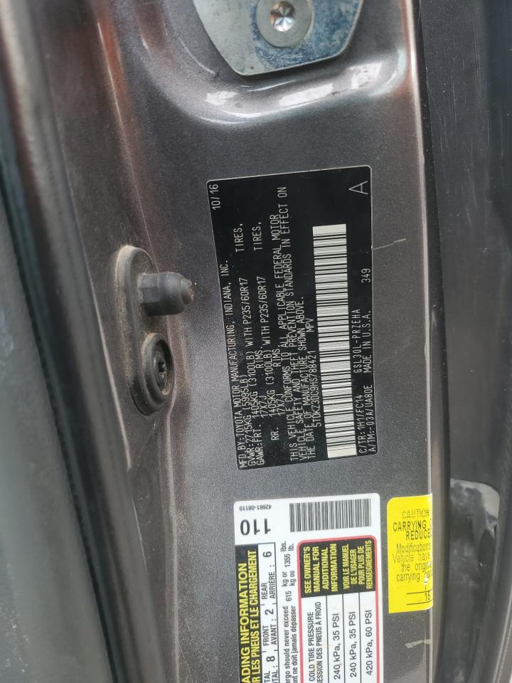 Lot #3286811221 2017 TOYOTA SIENNA LE