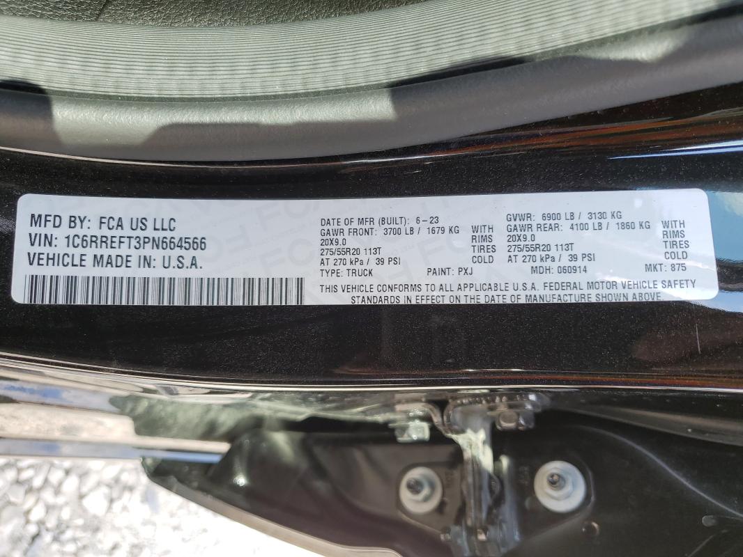 2023 RAM 1500 BIG H - 1C6RREFT3PN664566