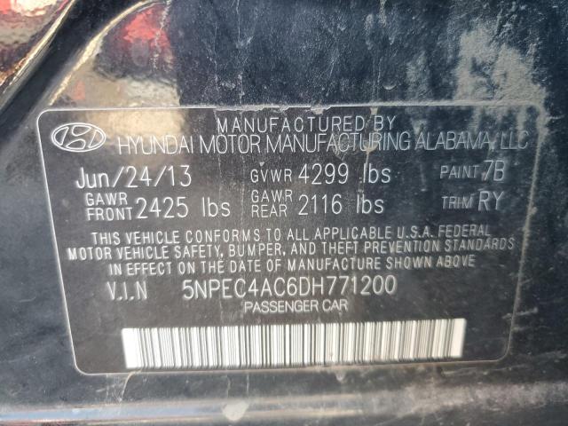 2013 HYUNDAI SONATA SE - 5NPEC4AC6DH771200