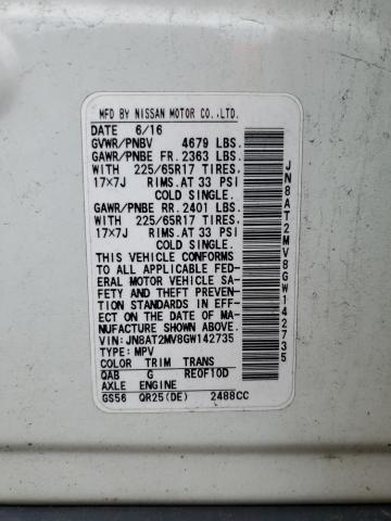 2016 NISSAN ROGUE S - JN8AT2MV8GW142735