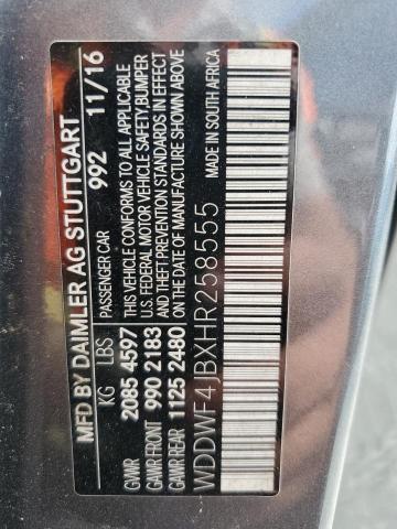 2017 MERCEDES-BENZ C 300 WDDWF4JBXHR258555