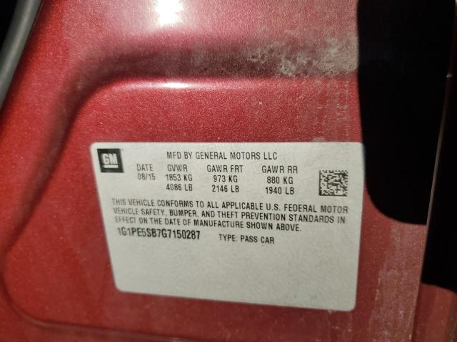 2016 CHEVROLET CRUZE LIMI 1G1PE5SB7G7150287