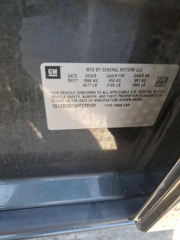 2017 CHEVROLET MALIBU LT 1G1ZE5ST3HF278101