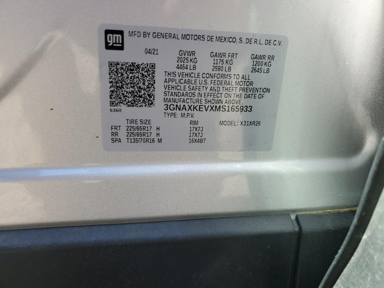 CHEVROLET EQUINOX LT