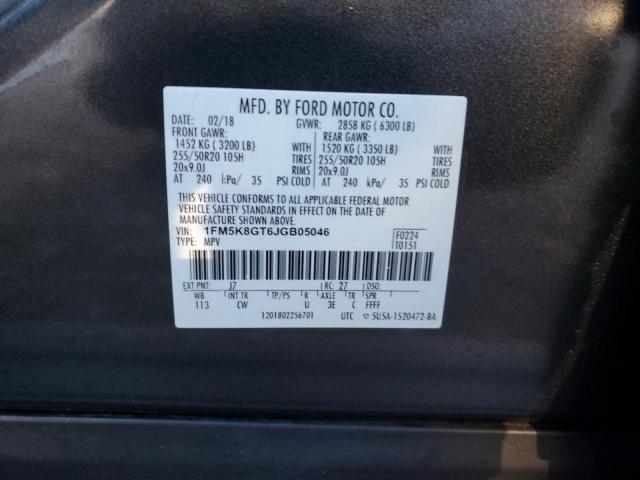 2018 FORD EXPLORER S - 1FM5K8GT6JGB05046