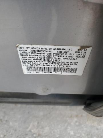 2014 HONDA PILOT TOUR #3285575270