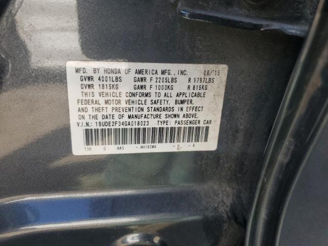 2016 ACURA ILX BASE W - 19UDE2F34GA018023