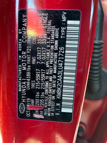 2020 HYUNDAI KONA SEL - KM8K2CAA3LU471726