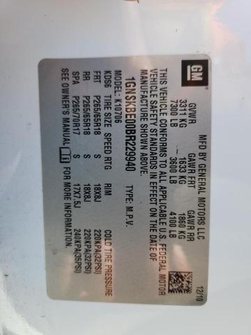 2011 CHEVROLET TAHOE K150 #3278758660