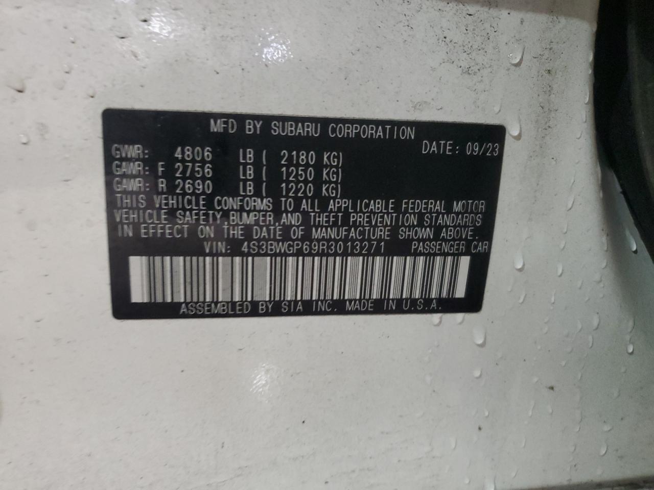 SUBARU LEGACY TOURING XT