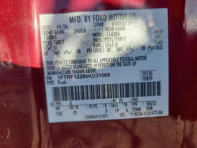 2006 FORD F150 #3303615938