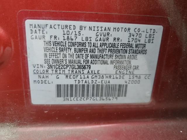 2016 NISSAN VERSA NOTE - 3N1CE2CP7GL365679