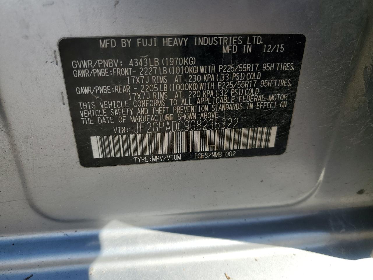 SUBARU CROSSTREK PREMIUM