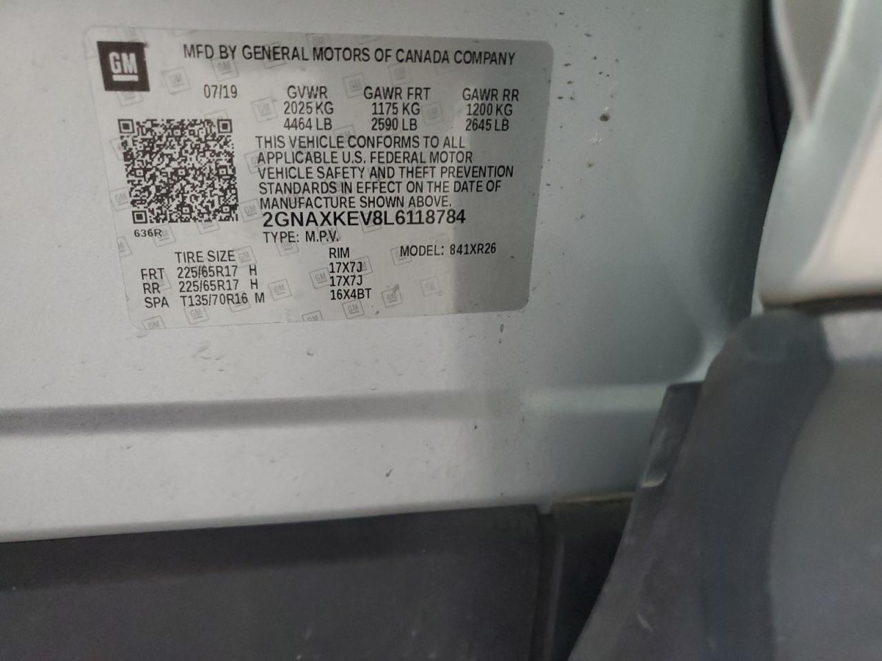 CHEVROLET EQUINOX LT