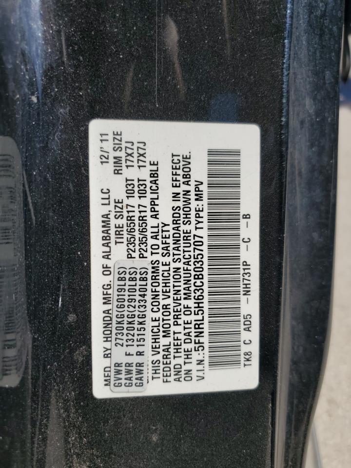 Lot #3284210586 2012 HONDA ODYSSEY EXL