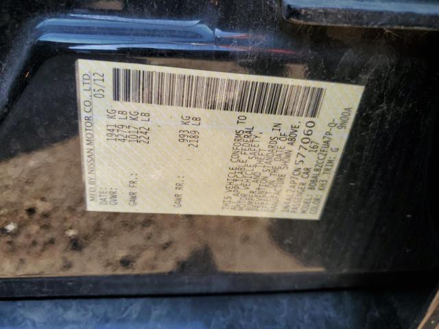 2012 NISSAN ALTIMA BASE - 1N4AL2AP7CN577060