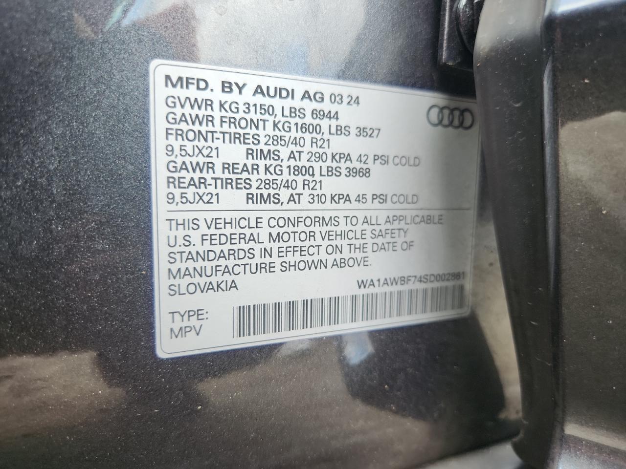 AUDI SQ7 PREMIUM PLUS