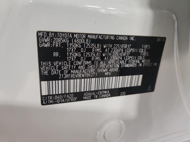 2014 TOYOTA RAV4 XLE - 2T3RFREV9EW194271