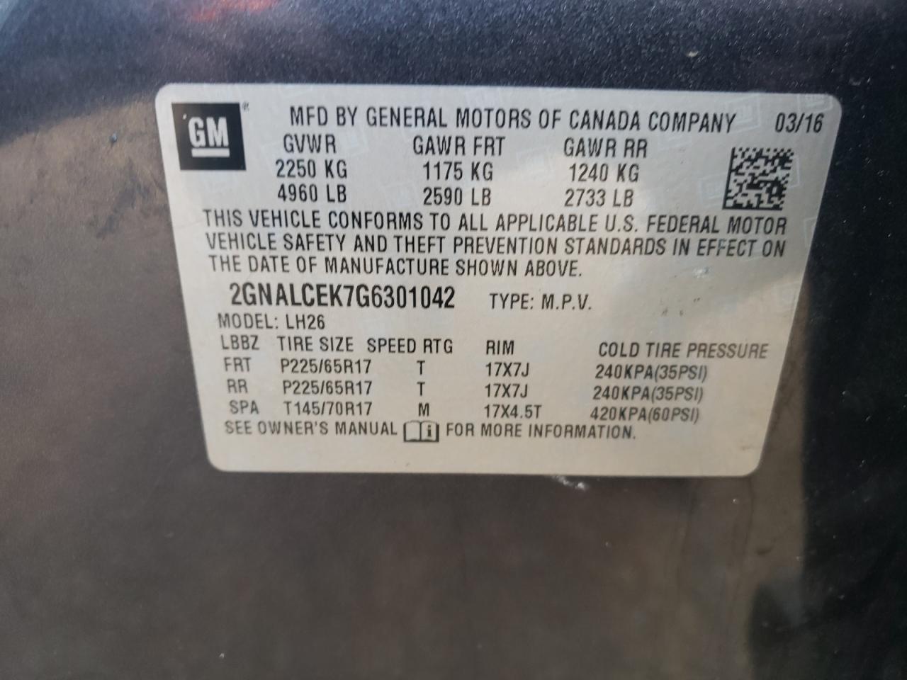 CHEVROLET EQUINOX LT