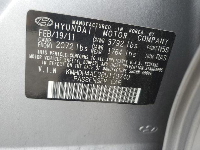 2011 HYUNDAI ELANTRA GL - KMHDH4AE3BU110740