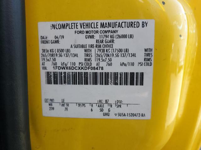 2019 FORD F650 SUPER #3280421192