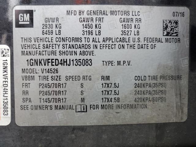 2017 CHEVROLET TRAVERSE L #3264673866