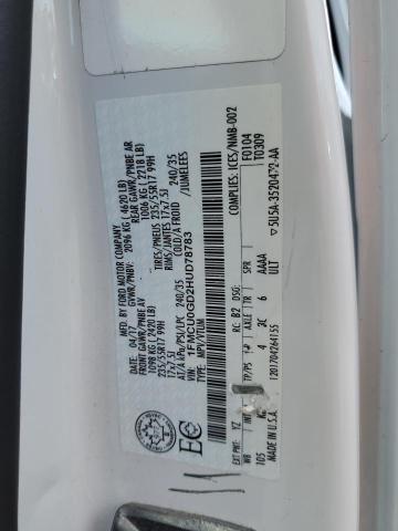 2017 FORD ESCAPE SE - 1FMCU0GD2HUD78783