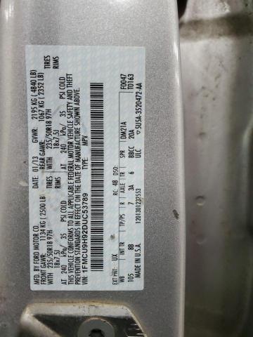 2013 FORD ESCAPE SEL #3281644413