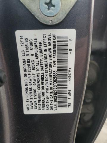 2015 HONDA CIVIC EX - 19XFB2F85FE028888