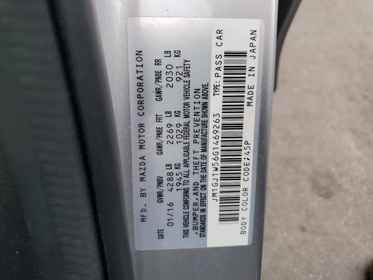 MAZDA 6 GRAND TOURING