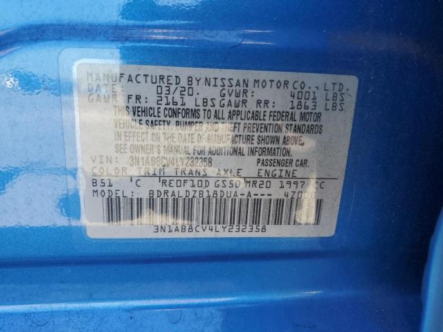 2020 NISSAN SENTRA SV 3N1AB8CV4LY232358