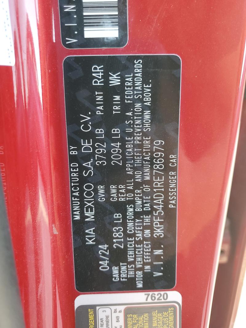 2024 KIA FORTE GT L 3KPF54AD1RE786979