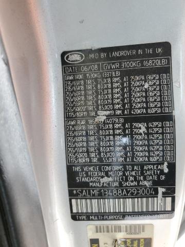 2008 LAND ROVER RANGE ROVE #3266730358