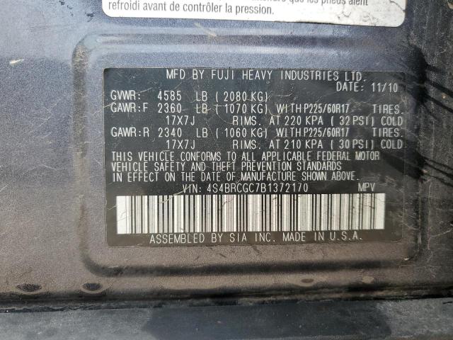 2011 SUBARU OUTBACK 2. #3296407657