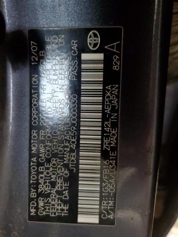 2009 TOYOTA COROLLA BA #3301710399