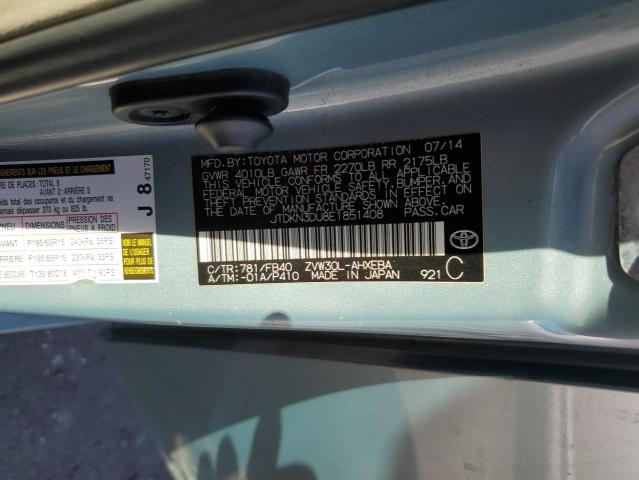 2014 TOYOTA PRIUS - JTDKN3DU8E1851408