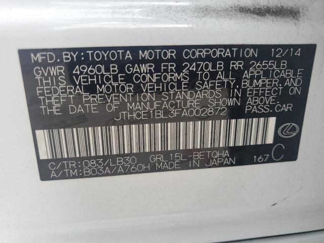 2015 LEXUS GS 350 JTHCE1BL3FA002872