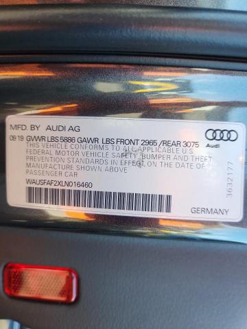 2020 AUDI S7 PRESTIG - WAUSFAF2XLN016460