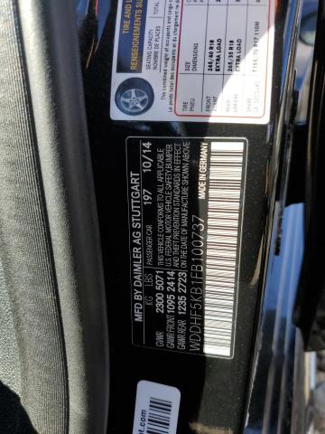 2015 MERCEDES-BENZ E 350 WDDHF5KB1FB100737