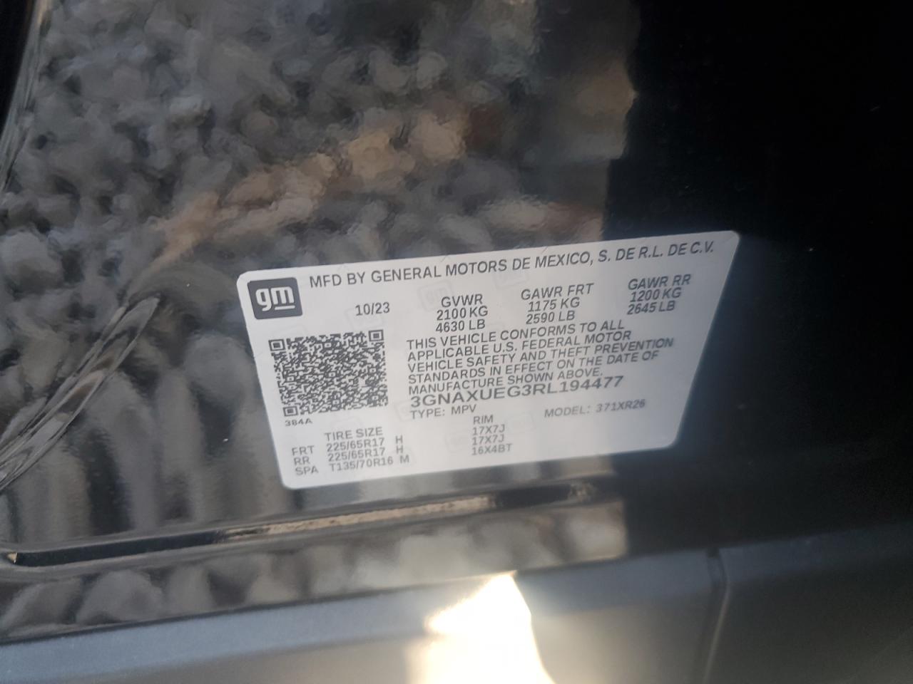 CHEVROLET EQUINOX LT