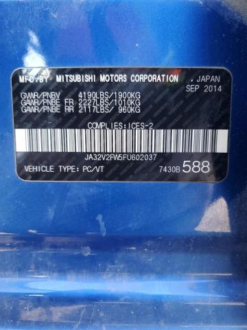 2015 MITSUBISHI LANCER SE JA32V2FW5FU602037