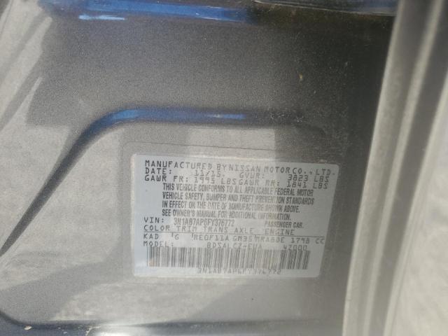 2015 NISSAN SENTRA S #3302702017