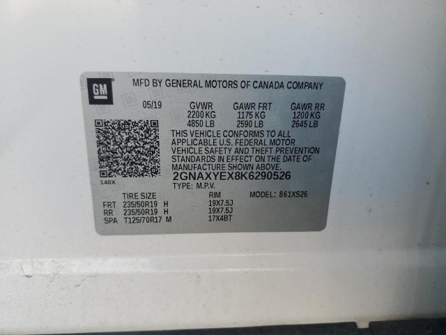 2019 CHEVROLET EQUINOX PR 2GNAXYEX8K6290526