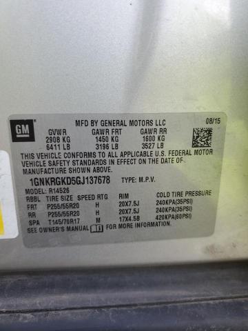 2016 CHEVROLET TRAVERSE L 1GNKRGKD5GJ137678