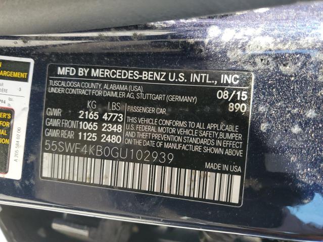 2016 MERCEDES-BENZ C 300 4MAT 55SWF4KB0GU102939