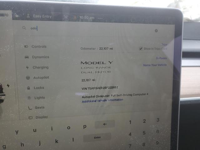 2025 TESLA MODEL Y - 7SAYGAEE0SF222652