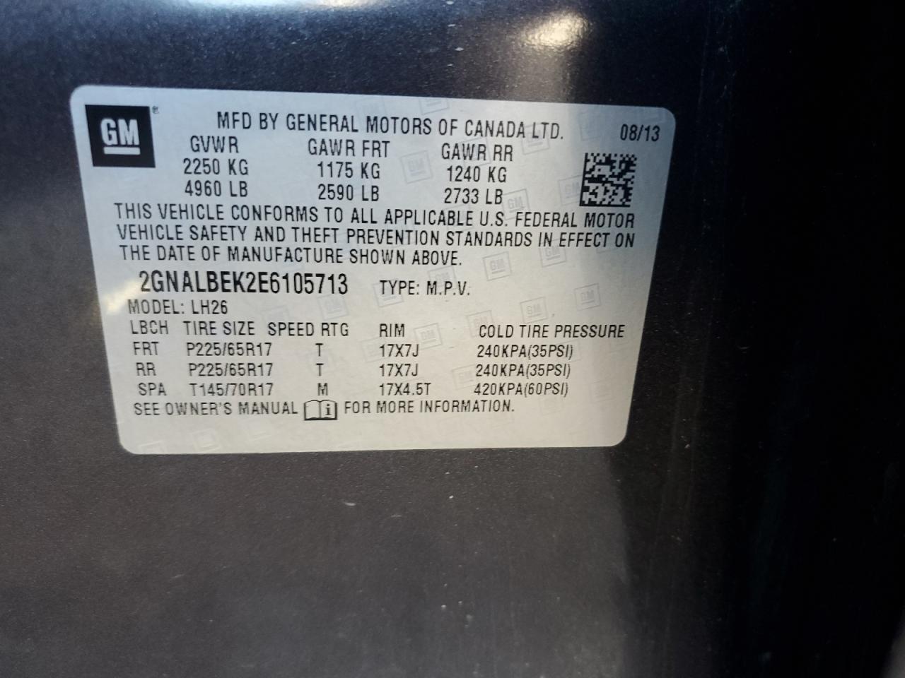 CHEVROLET EQUINOX LT